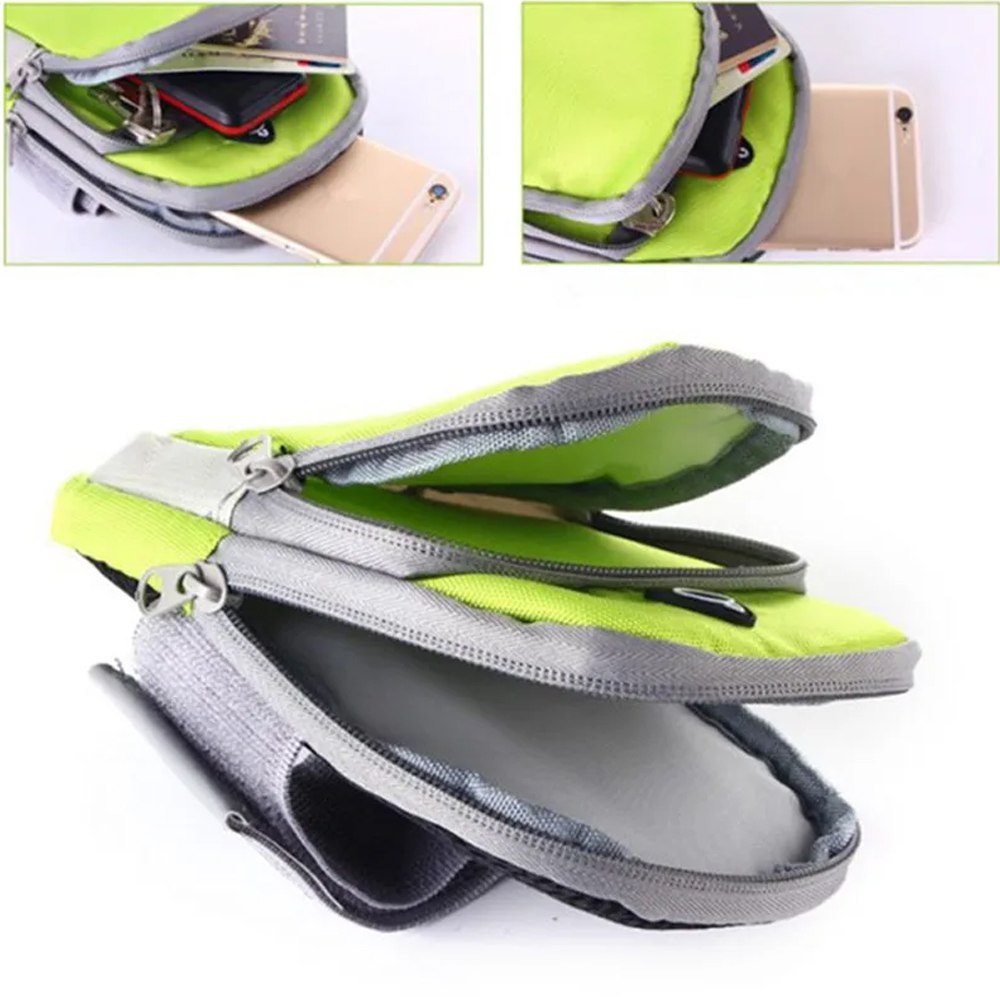 Bolso Porta Celular Deportivo Con Correa brazalete Verde S0259-2