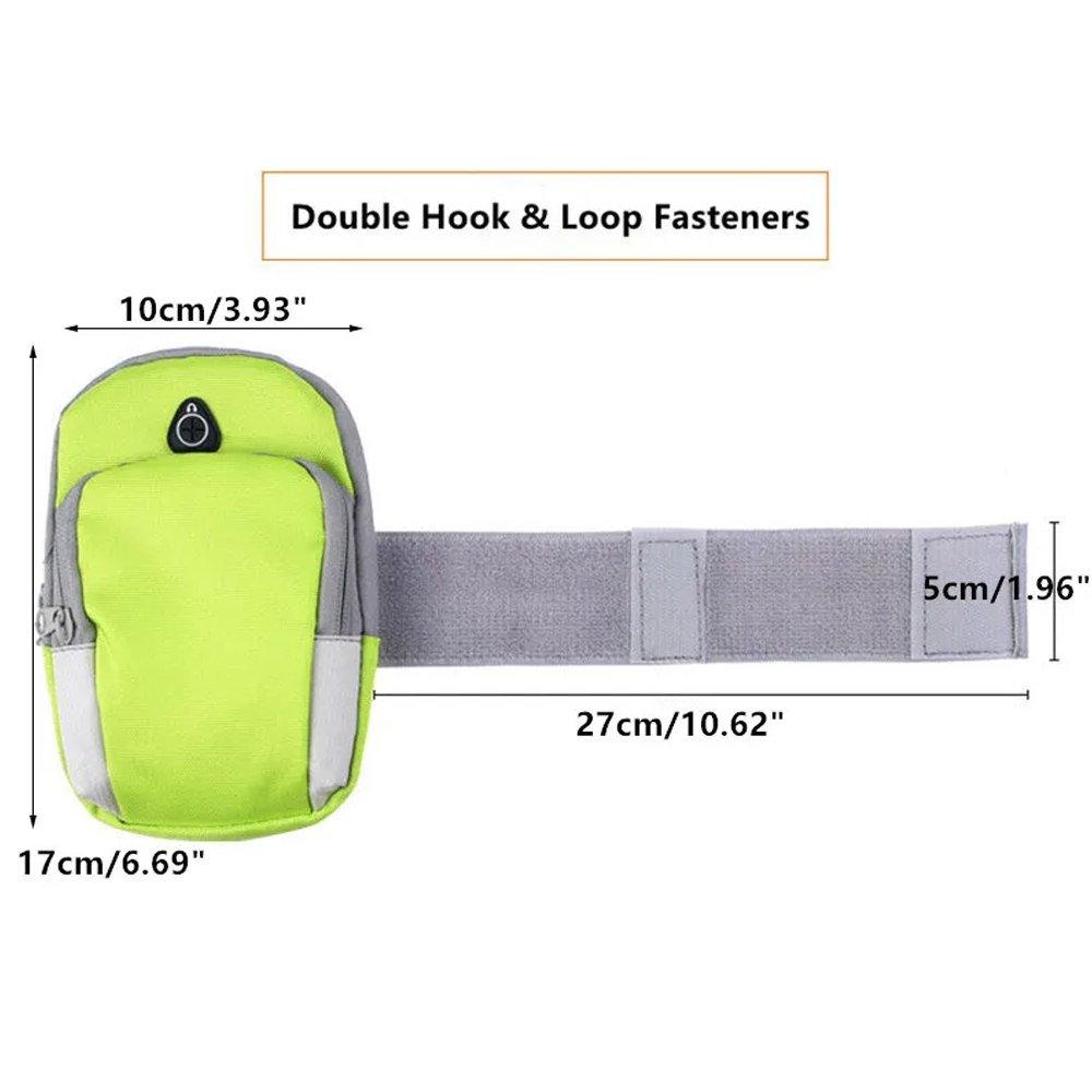 Bolso Porta Celular Deportivo Con Correa brazalete Verde S0259-2