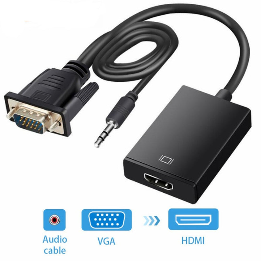 Convertidor VGA a HDMI con Audio Digital Full HD 1080p S0263