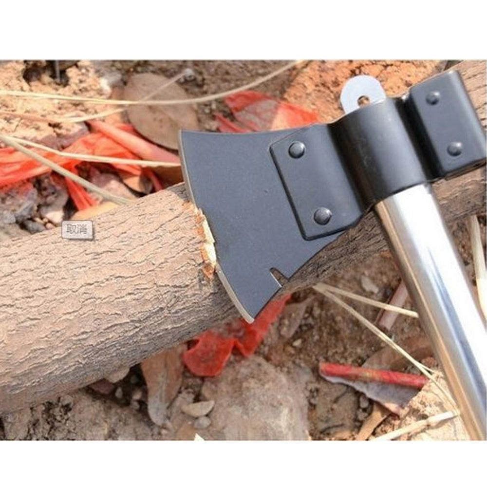 Pala 4 en 1 Camping Plegable Hacha Sierra y Cuchillo + Funda S0281