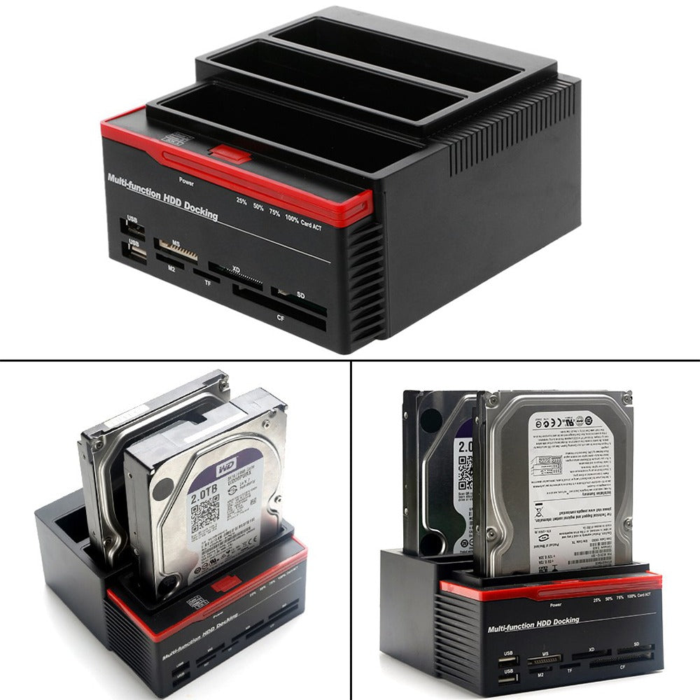 Hdd Docking Station Triple 2.5 3.5 Ide Sata Usb 3.0 Ms Sf md S0284