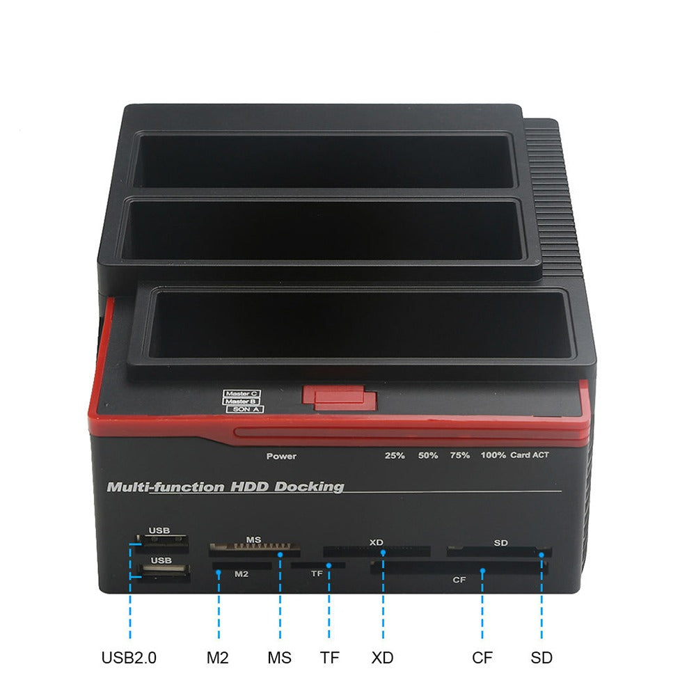 Hdd Docking Station Triple 2.5 3.5 Ide Sata Usb 3.0 Ms Sf md S0284