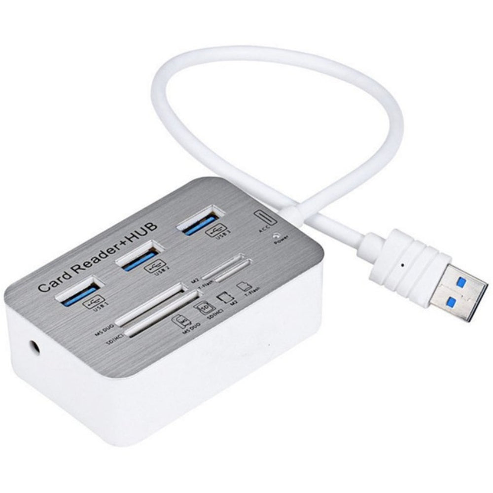 Lector de Tarjetas USB 3.0 Micro SD SD mmc + HUB 3 Puertos USB 3.0 S0288