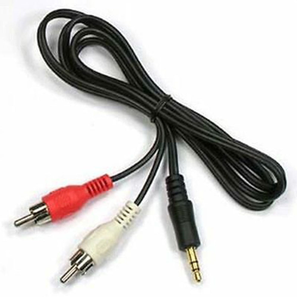 Cable Mini Plug 3.5 a 2 RCA Macho 3 Metros S0290
