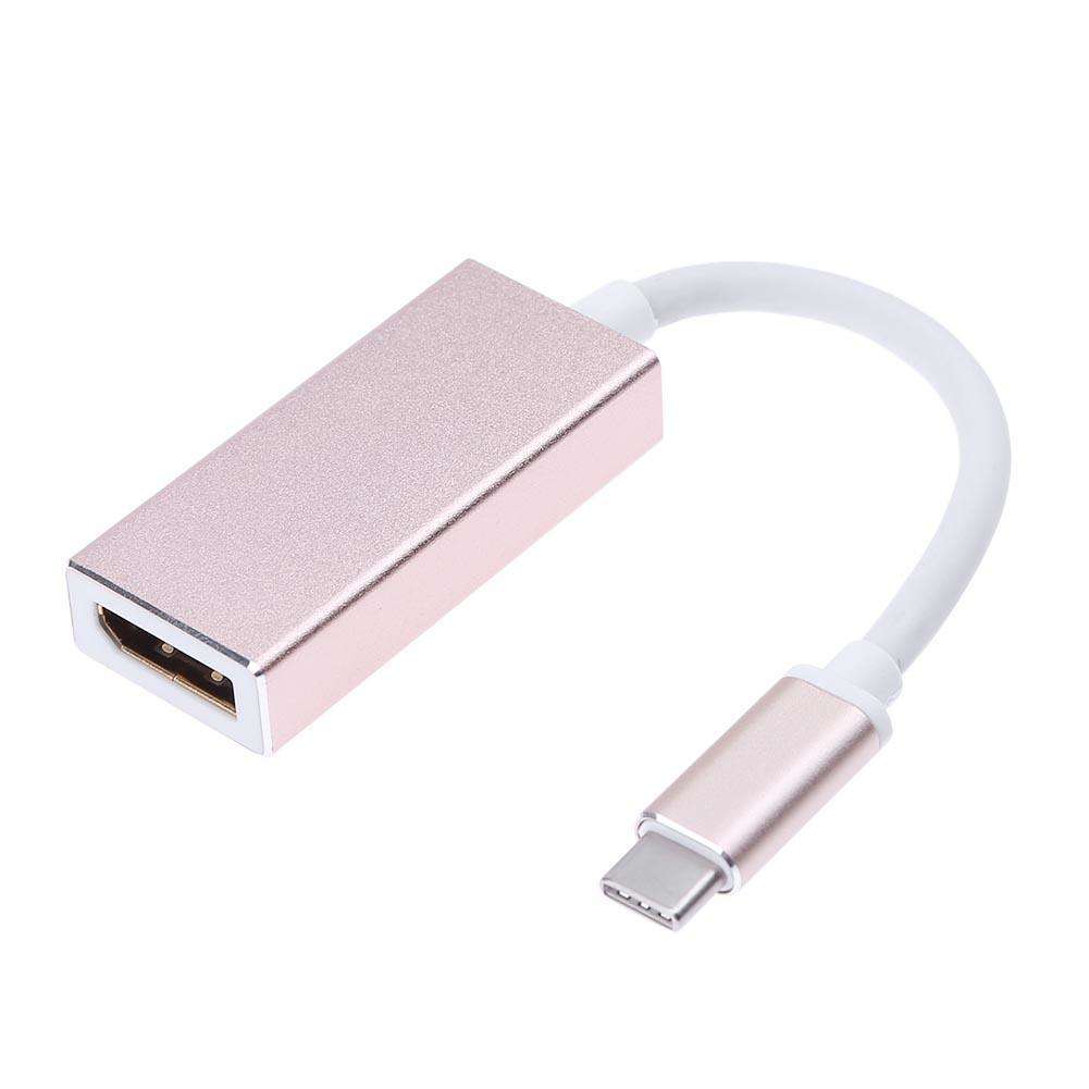 Adaptador Convertidor USB C Tipo C a Displayport Tipo C a DP Plata S0322