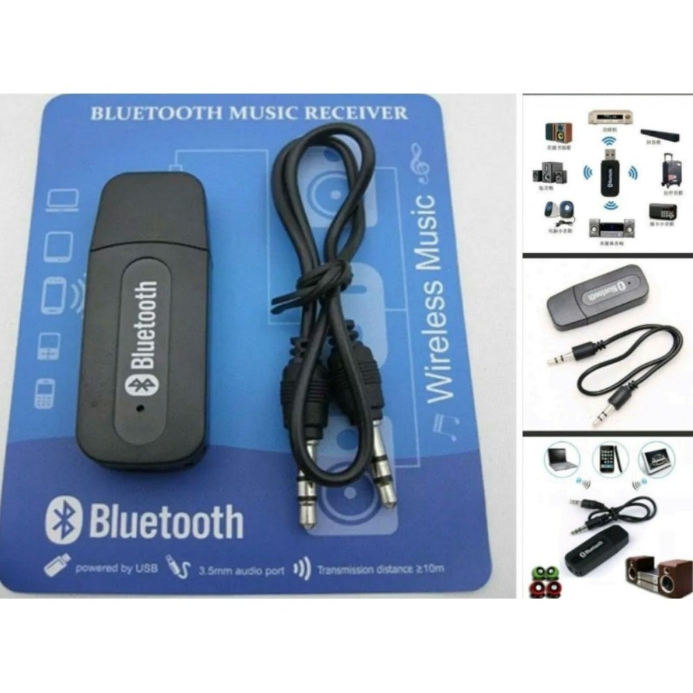 Adaptador Receptor Bluetooth 3.5mm Aux. Carro  Manos Libres S0336