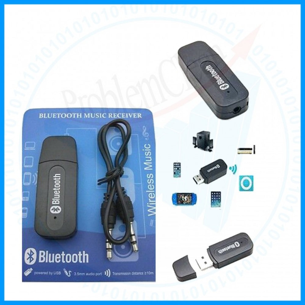 Adaptador Receptor Bluetooth 3.5mm Aux. Carro  Manos Libres S0336