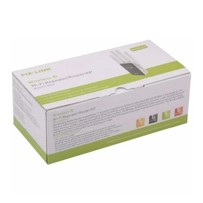 Router WIFI 300mbps Repetidor de Señal Extender 4 Antenas S0353