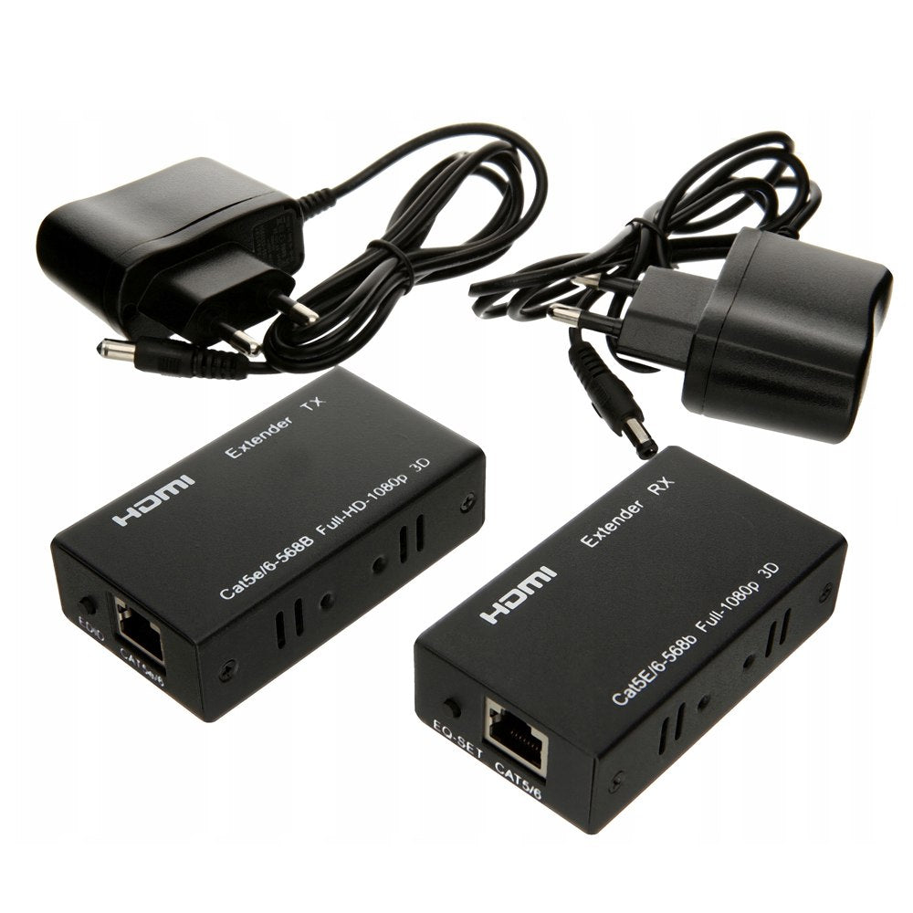 Extensión Extender Hdmi a Rj45 Utp Cat 5 6 Hasta 60 Metros lan S0455