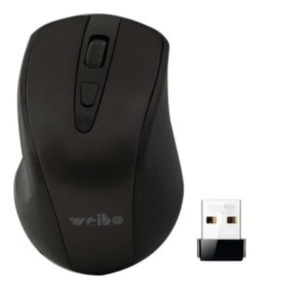 Mouse Óptico Inalámbrico USB Weibo 2.4 Ghz Wireless Negro S0463