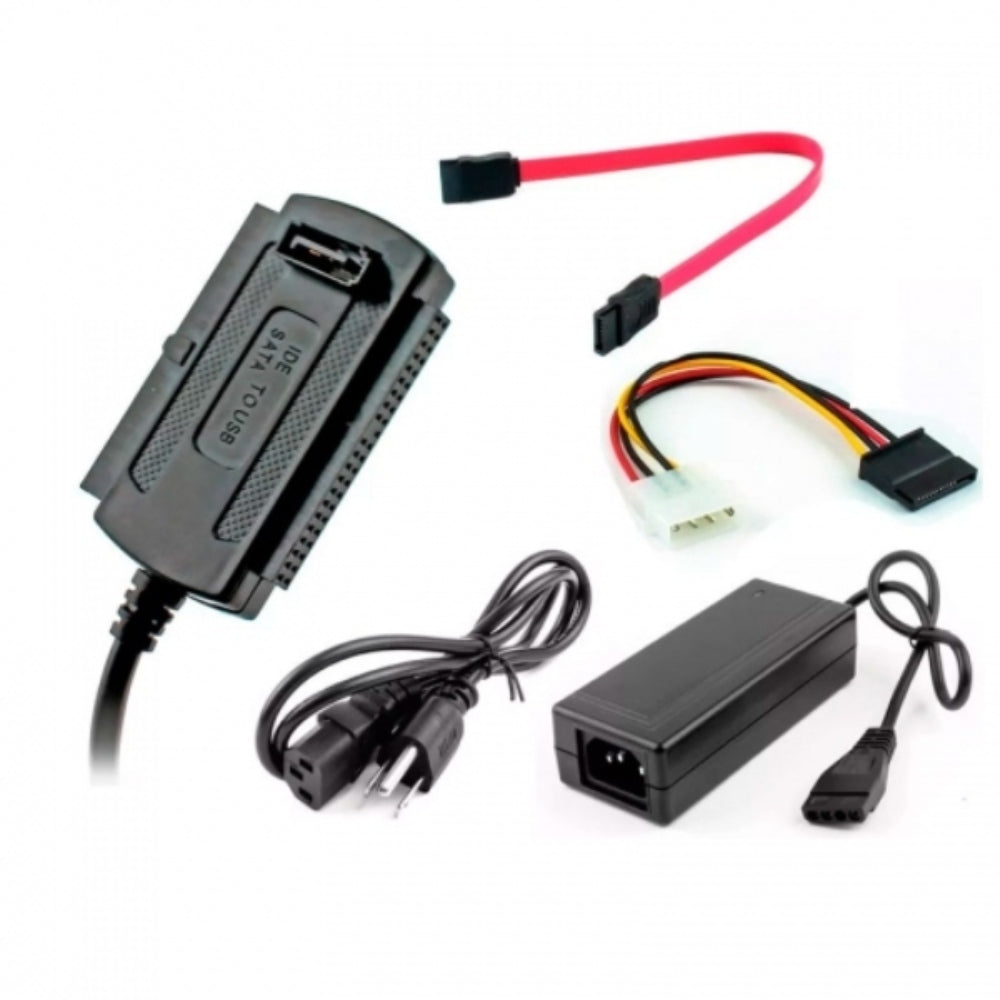Adaptador de Disco Duro IDE SATA 2.5 -3.5 a USB con Fuente S0548