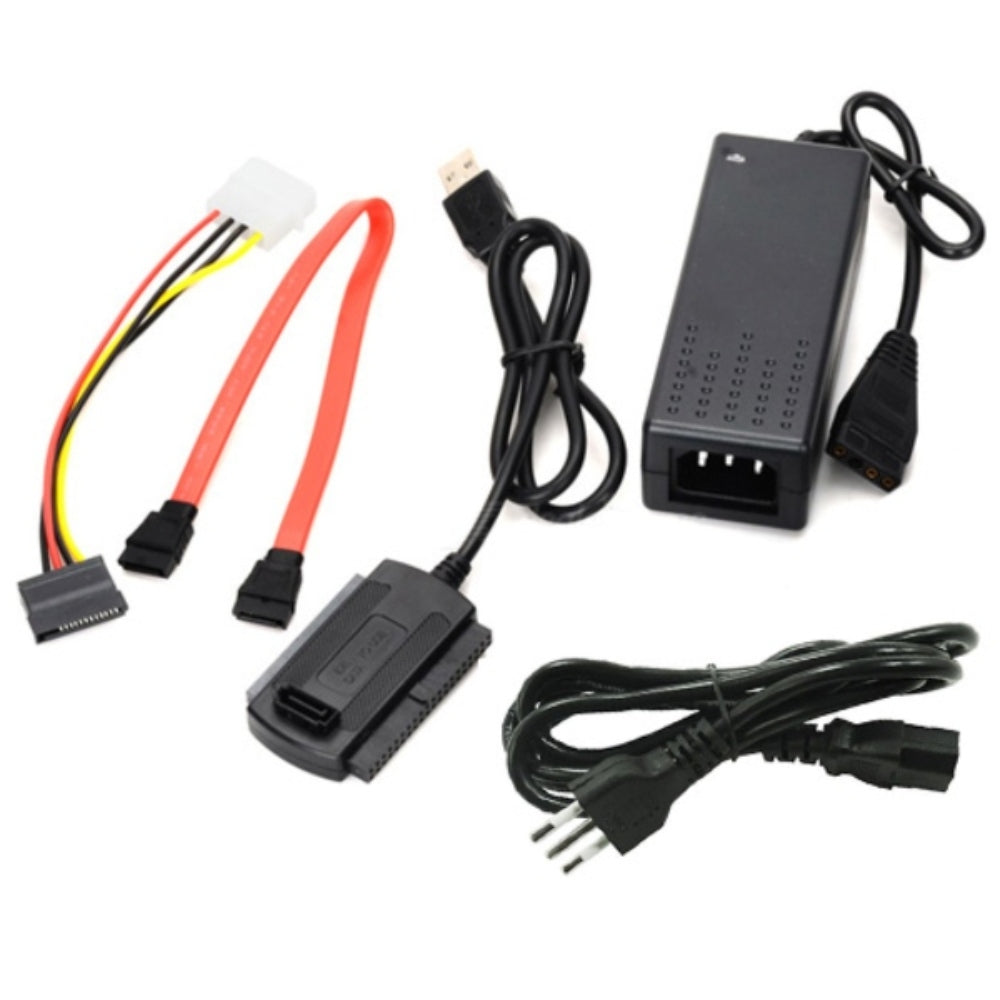 Adaptador de Disco Duro IDE SATA 2.5 -3.5 a USB con Fuente S0548