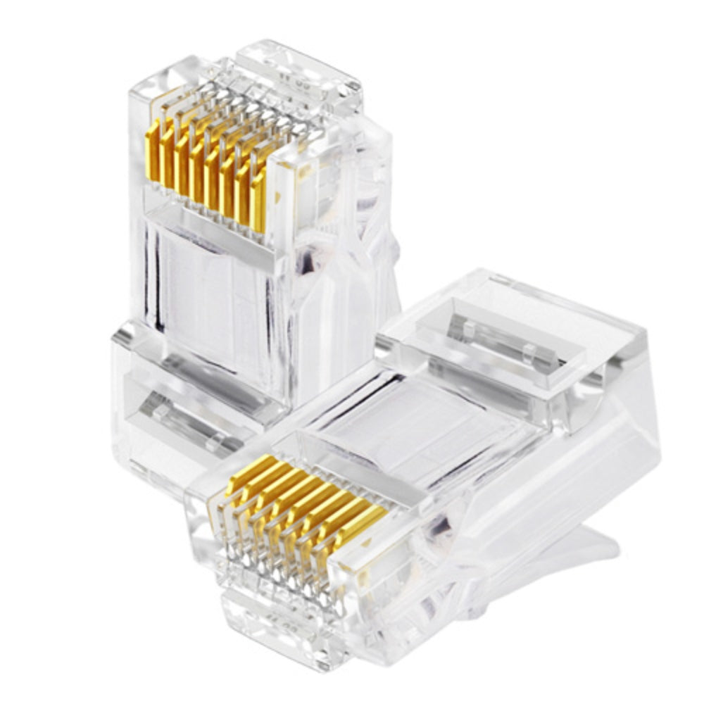 Plug Conector Rj45 Cat 5 Cat5e para Extensión x100 Unidades S0559