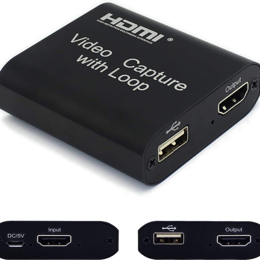 Capturadora de Video USB 2.0 HDMI Capture con Loop Out 4K 2K S0575