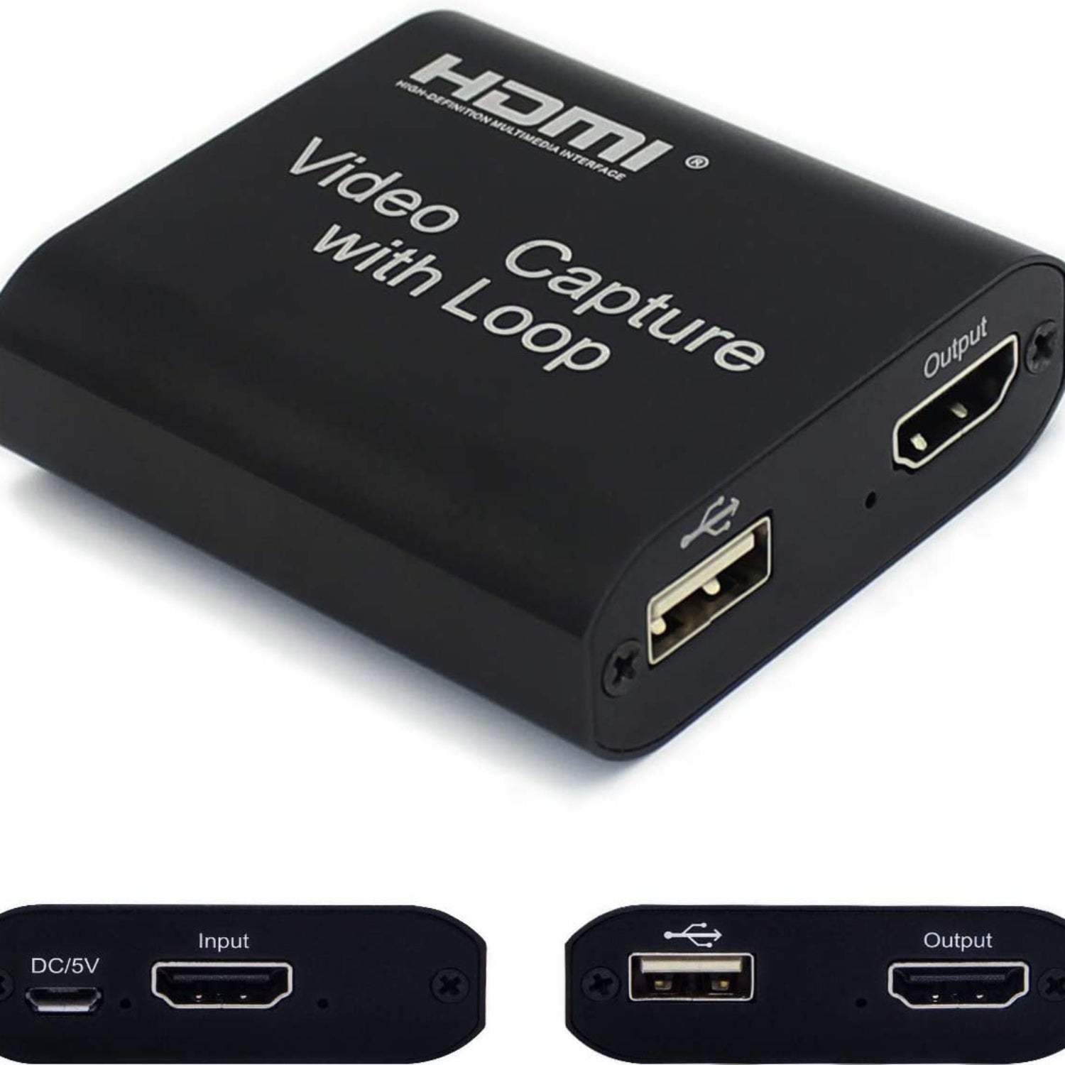 Capturadora de Video USB 2.0 HDMI Capture con Loop Out 4K 2K S0575
