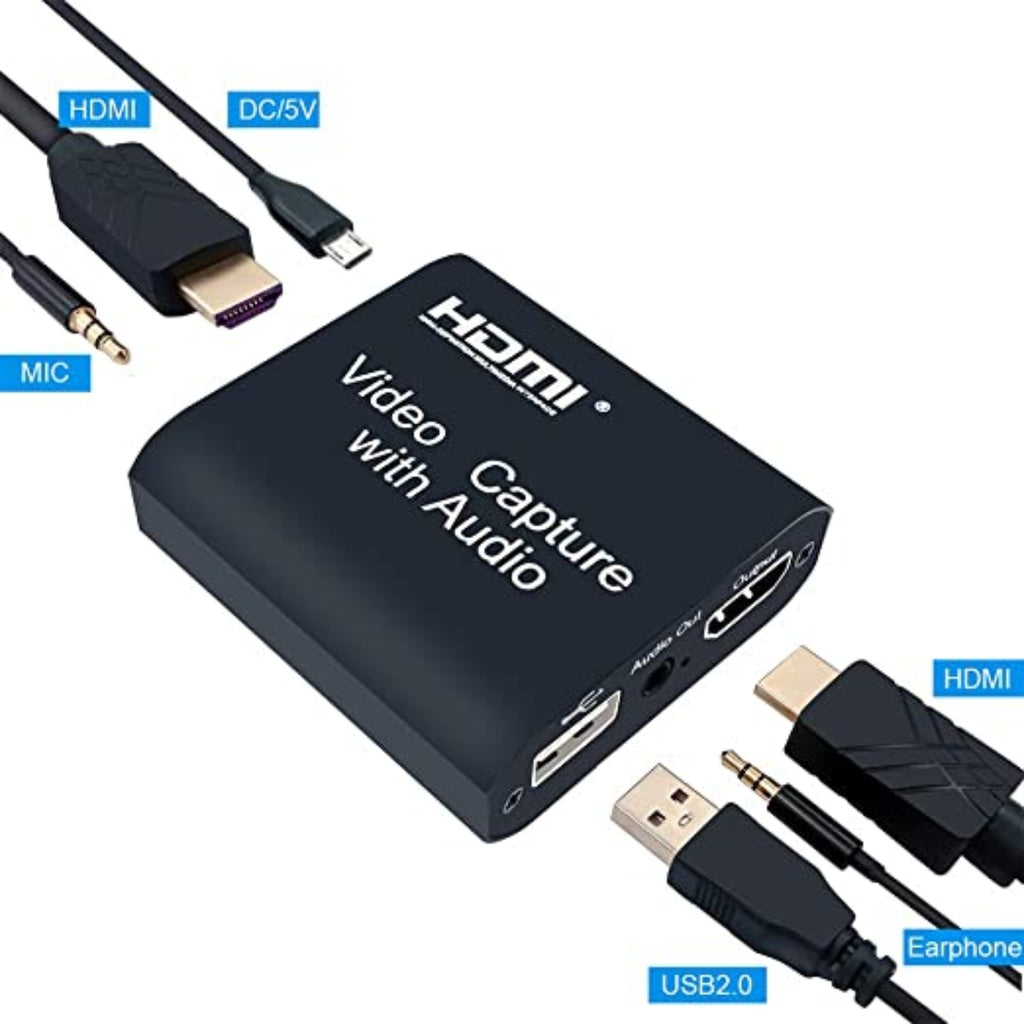 Capturadora de Video USB 3.0 HDMI Capture con Audio y Micrófono 4K S0577