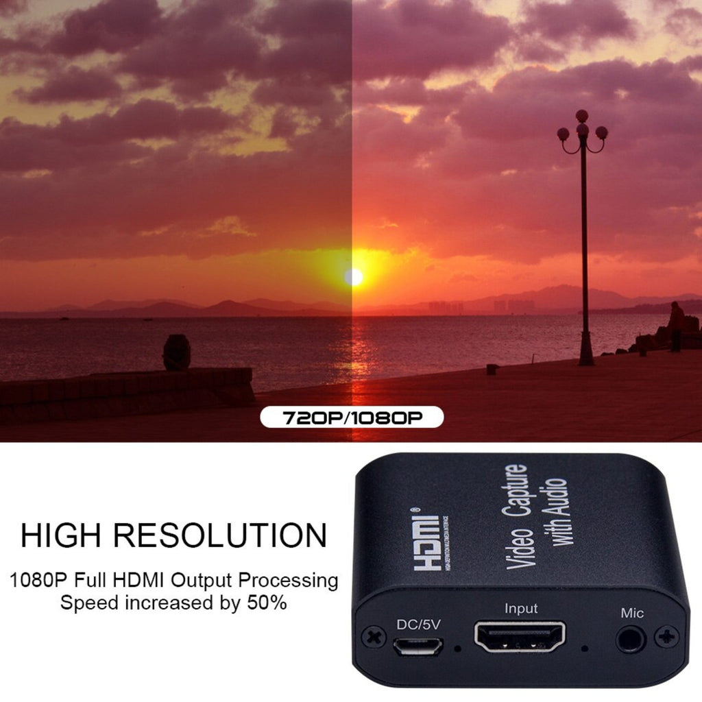 Capturadora de Video USB 3.0 HDMI Capture con Audio y Micrófono 4K S0577
