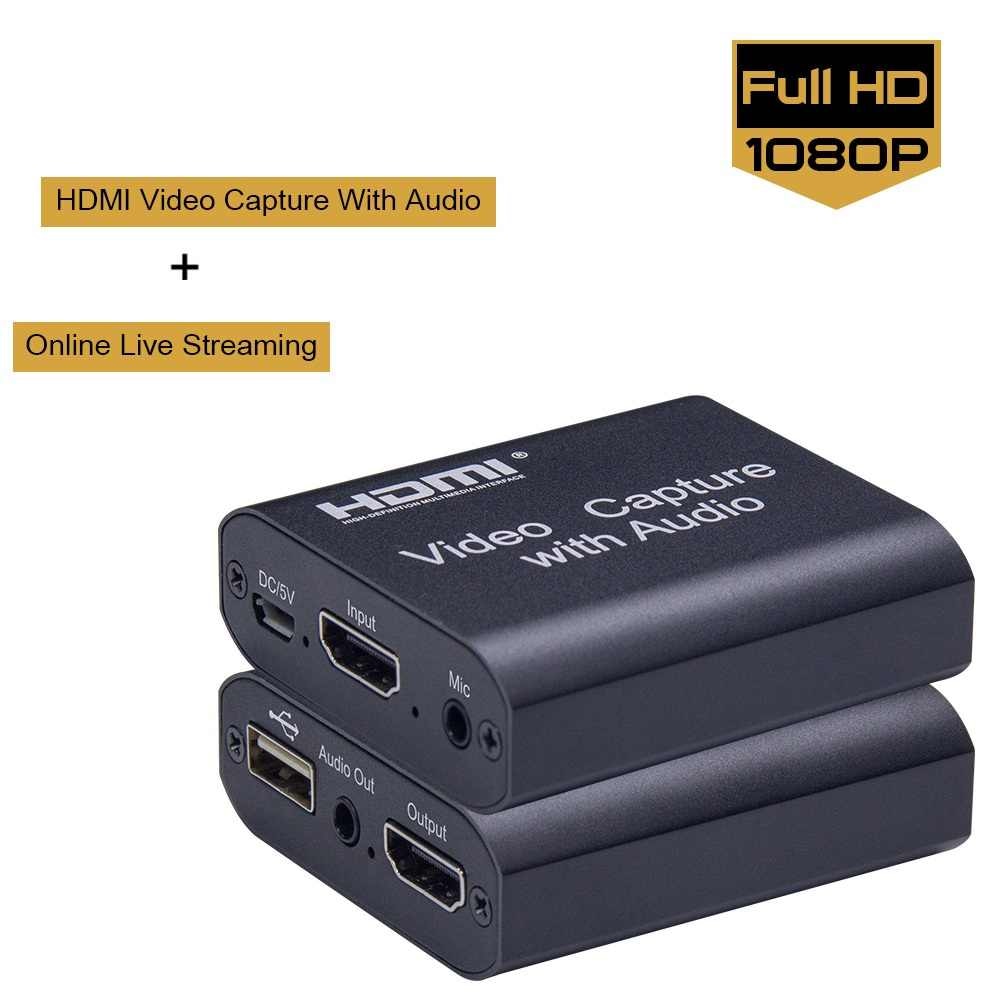 Capturadora de Video USB 3.0 HDMI Capture con Audio y Micrófono 4K S0577