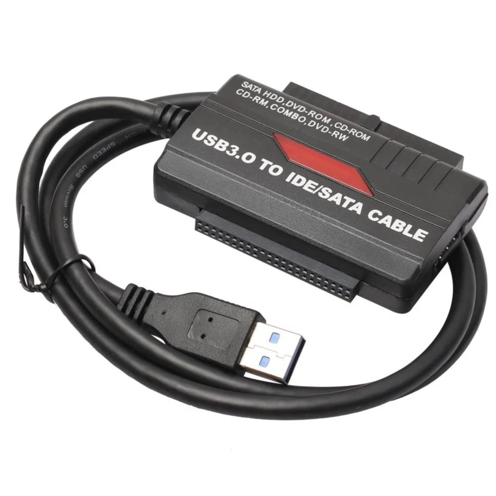 Convertidor IDE y Sata 3.5 2.5 a USB 3.0 Disco Duro DVD CD S0582