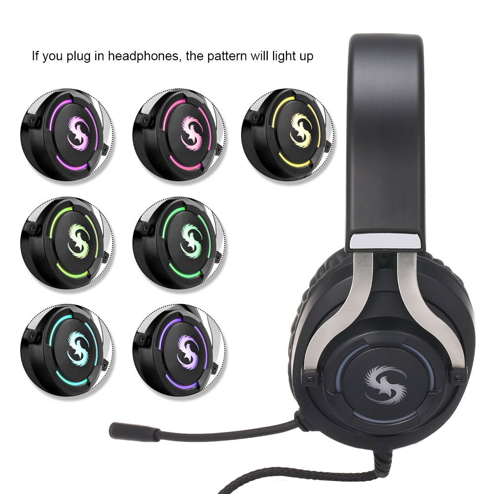 Audífonos Gamer K-10 Diadema Micrófono Control Volumen Led HD S0613