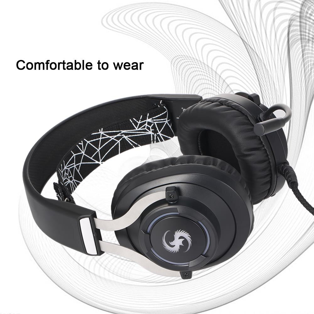 Audífonos Gamer K-10 Diadema Micrófono Control Volumen Led HD S0613