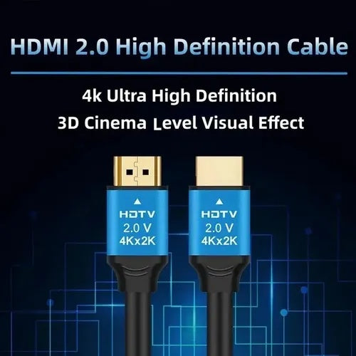 Cable HDMI 2.0 4K Ultra HD Alta Velocidad 3D 3 Metros 2160p PVC S0295