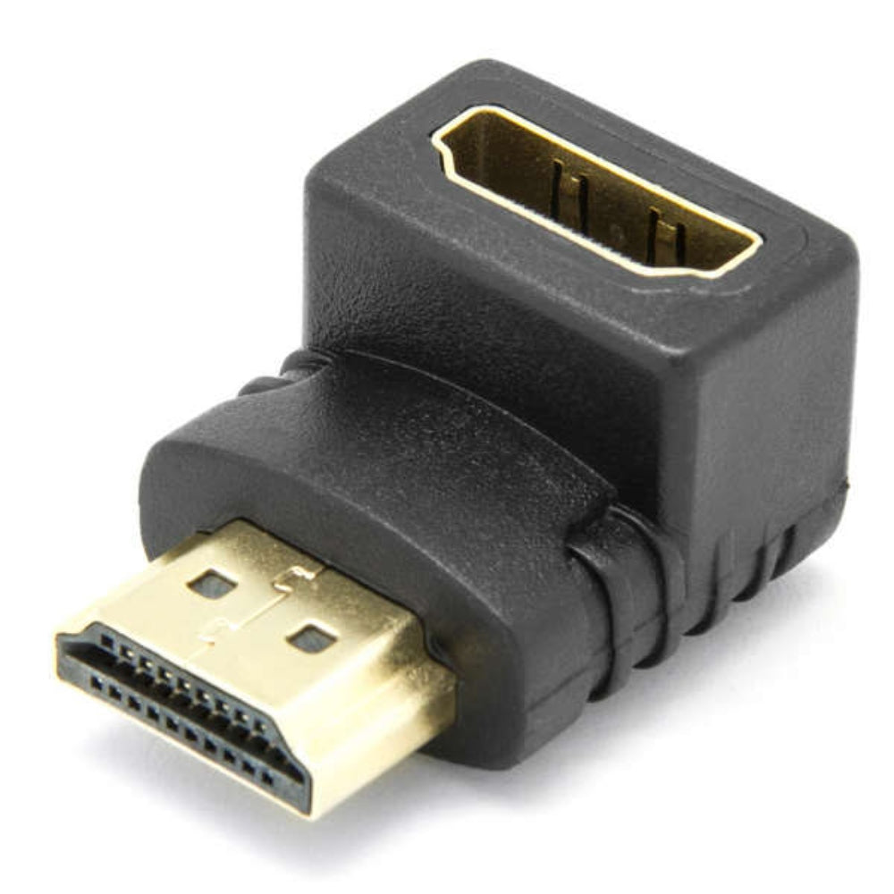 Adaptador Union HDMI Macho a HDMI Hembra Acople 1080p Codo S0631