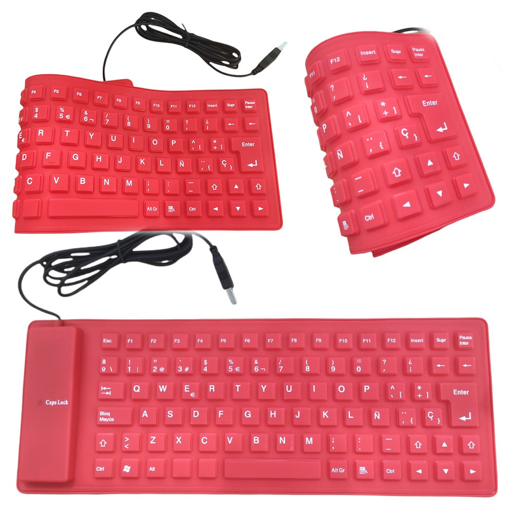 Teclado Flexible Siliconado WB-109 Impermeable contra el Polvo Numérico S0640-2