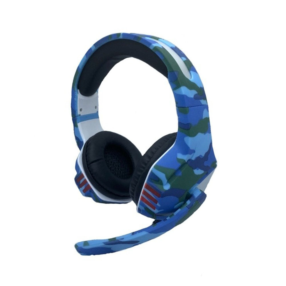 Audífonos Gamer Ain-gm780 para Ps4 Xbox One PC Micrófono Azul militar S0643-1