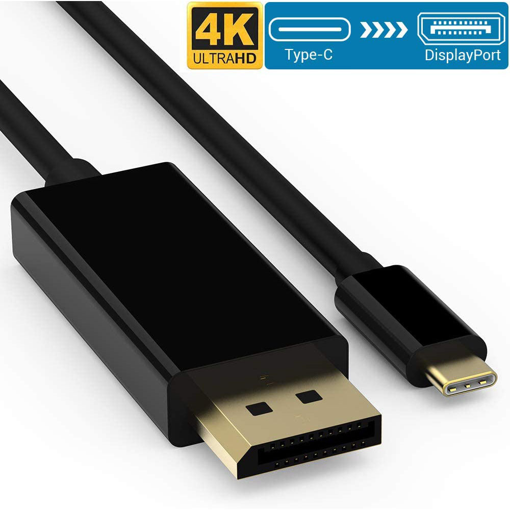 Cable USB 3.1 C Tipo C a Displayport PVC Macho 1.8 Metros 4k S0645