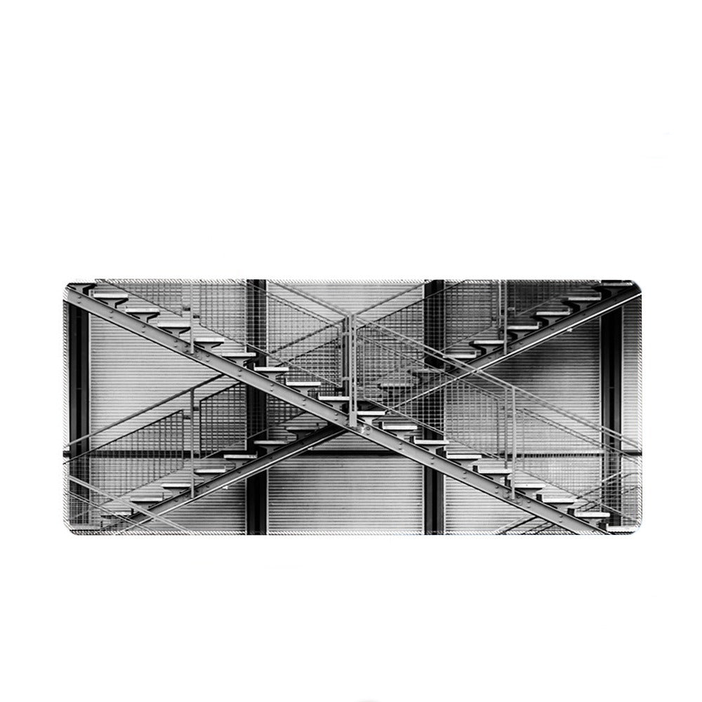 Mouse pad Base Escritorio Extra Large 30x80cm Computador Escalera 3D S0649-61