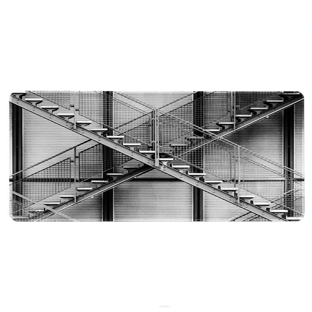 Mouse pad Base Escritorio Extra Large 30x80cm Computador Escalera 3D S0649-61