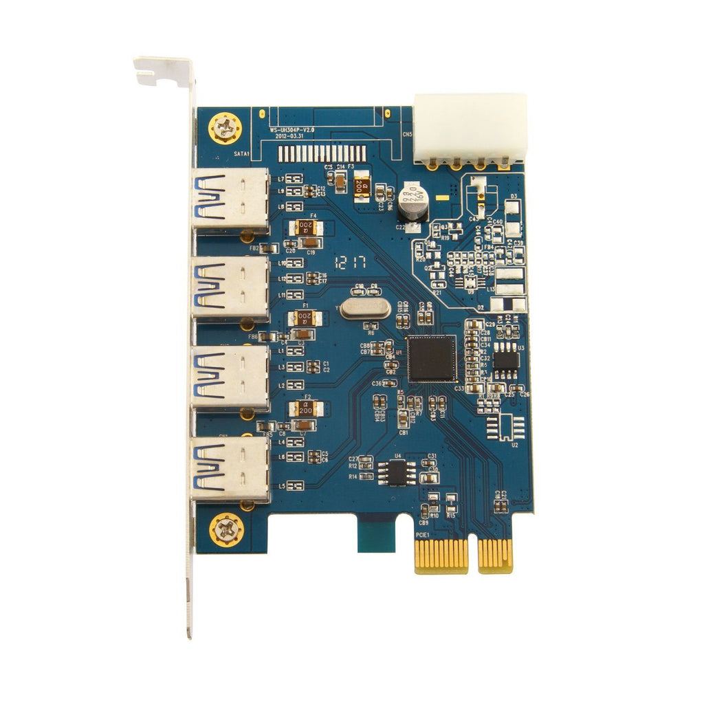 Tarjeta PCI Express USB 3.0 de 4 Puertos Alta Velocidad 5 Gbps S0661