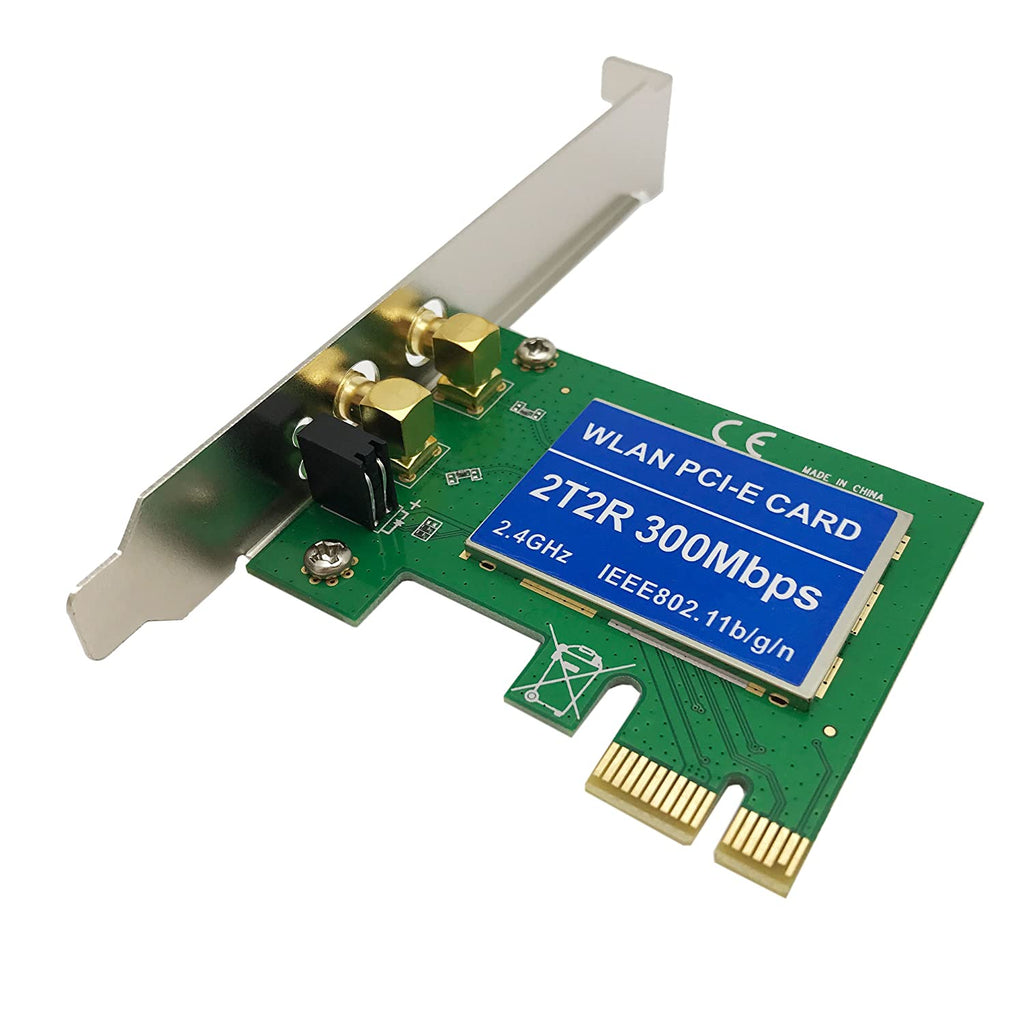 Tarjeta WIFI 2t2r WLAN Pci 300 Mbps 24Ghz LEEE80211 Antena S0665