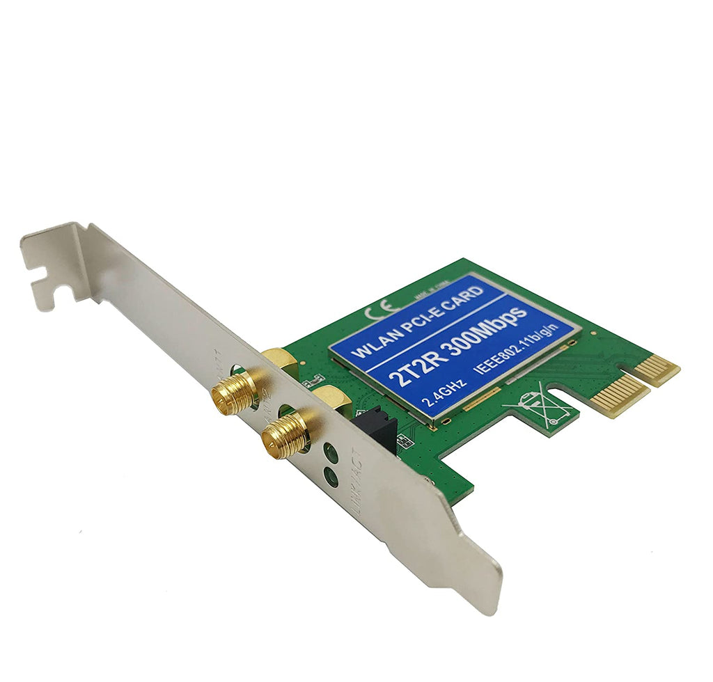 Tarjeta WIFI 2t2r WLAN Pci 300 Mbps 24Ghz LEEE80211 Antena S0665