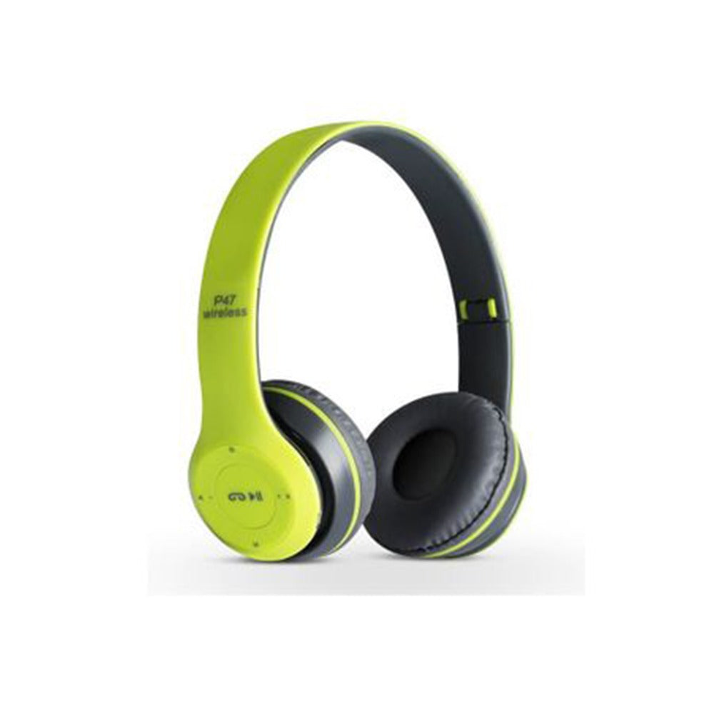 Audifonos 2 en 1 Inalámbricos y Cable Jack 3.5mm P47 5.0 Tf Verde S0674-4