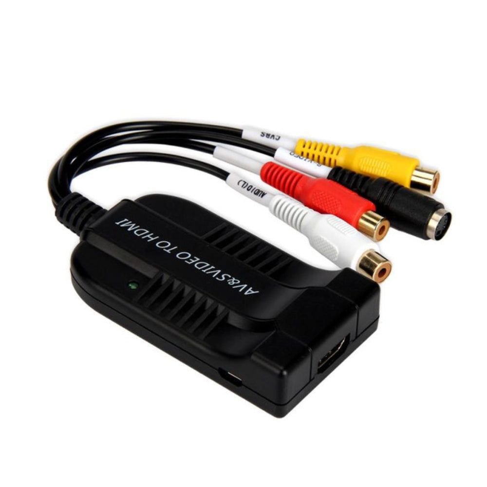 Convertidor de Audio Adaptador AV y S-video a HDMI 1080p S0684
