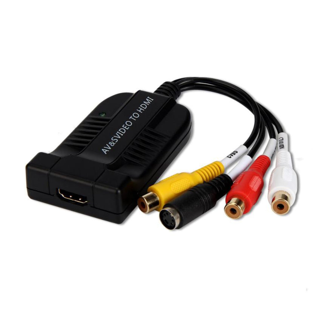 Convertidor de Audio Adaptador AV y S-video a HDMI 1080p S0684