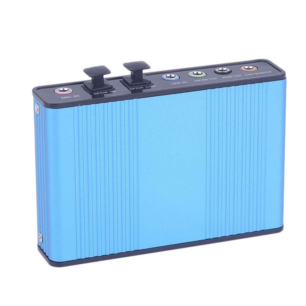 Tarjeta de Sonido Externa USB 5.1 Audio Micrófono 6 Canales S0698