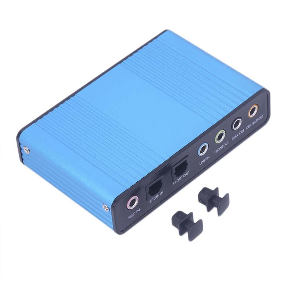 Tarjeta de Sonido Externa USB 5.1 Audio Micrófono 6 Canales S0698