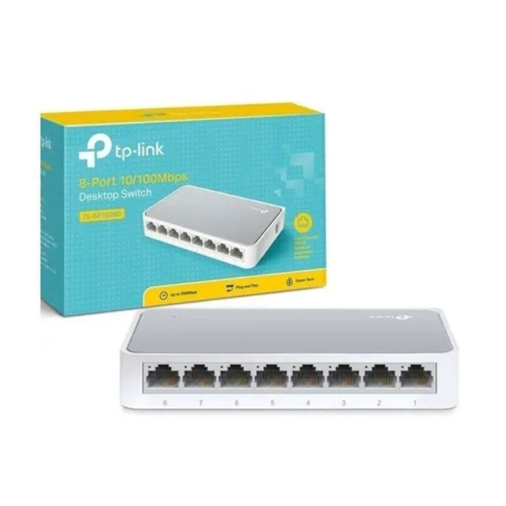 Switch Tp-link Tl-sf1008d - 8 Puertos 10/100 Mbps S0714