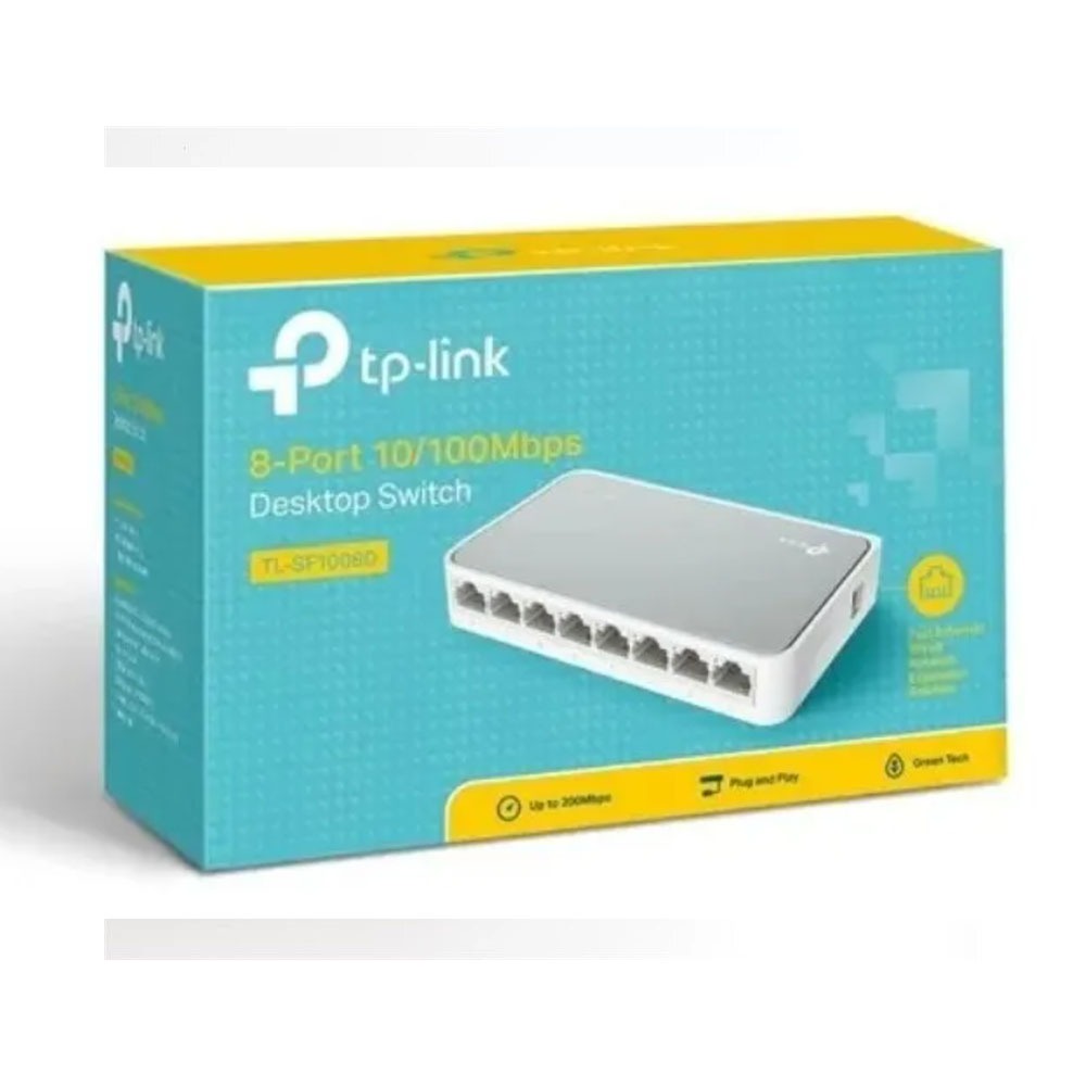 Switch Tp-link Tl-sf1008d - 8 Puertos 10/100 Mbps S0714