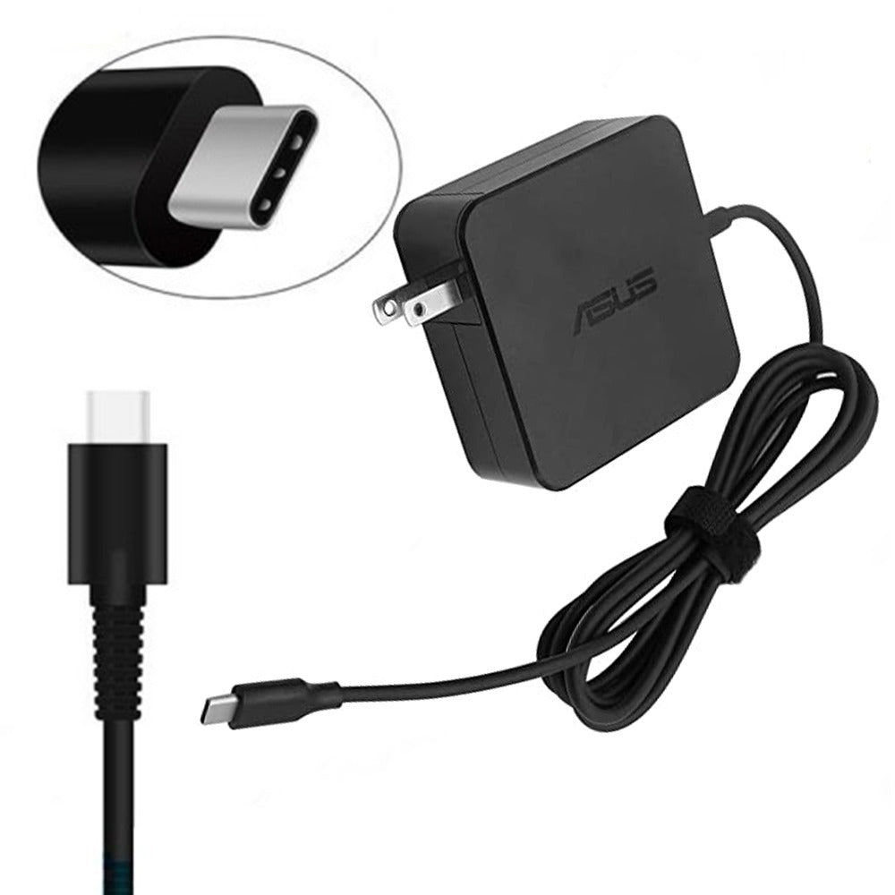 Cargador compatible Laptop Asus 20V 2.25A Tipo C 45w multivoltaje S0806