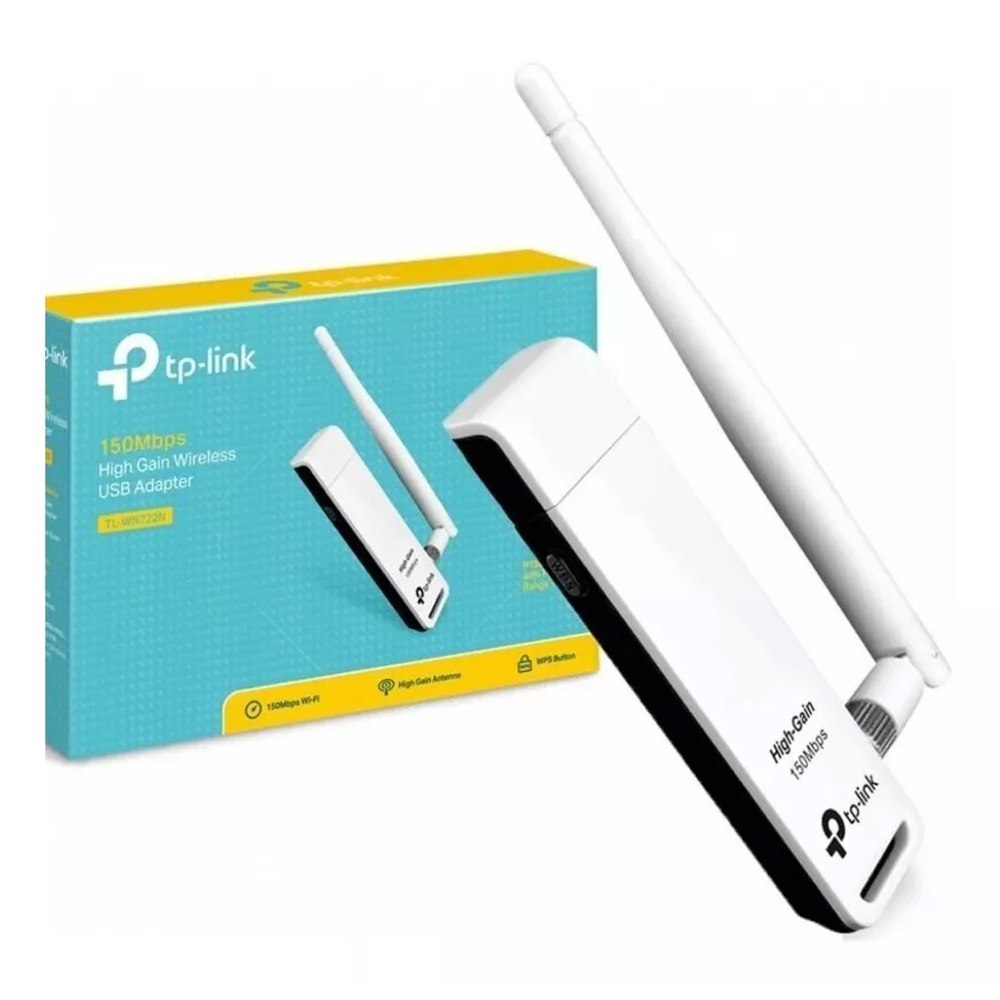 Adaptador USB Inalámbrico de Alta Ganancia 150Mbps TP LINK wifi 24Ghz S0810