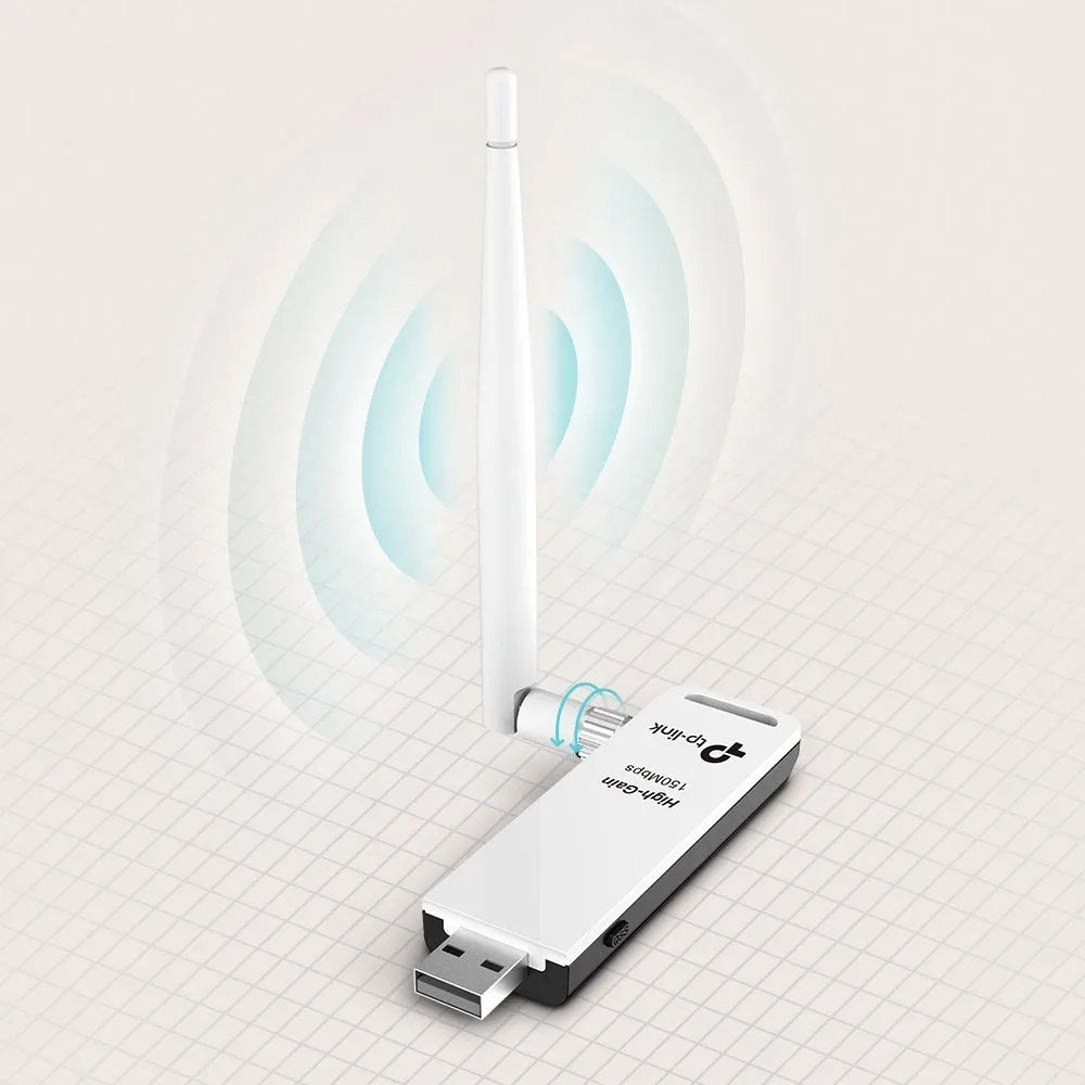 Adaptador USB Inalámbrico de Alta Ganancia 150Mbps TP LINK wifi 24Ghz S0810