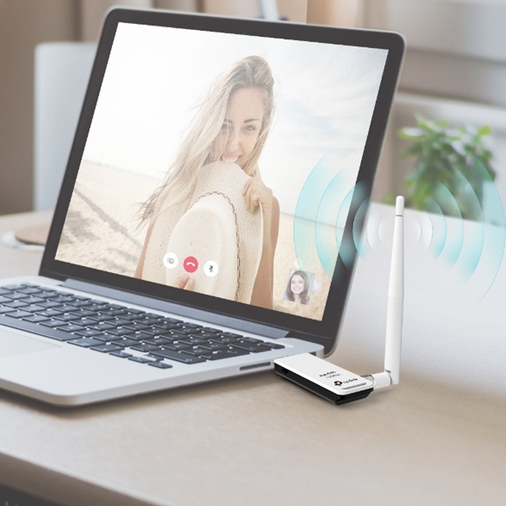 Adaptador USB Inalámbrico de Alta Ganancia 150Mbps TP LINK wifi 24Ghz S0810