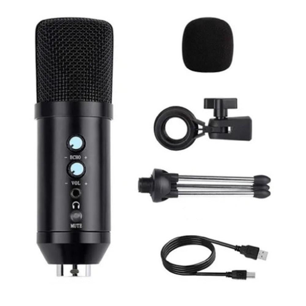Microfono Condensador Profesional BM858BP USB Estudio de Grabación PC Negro S0815