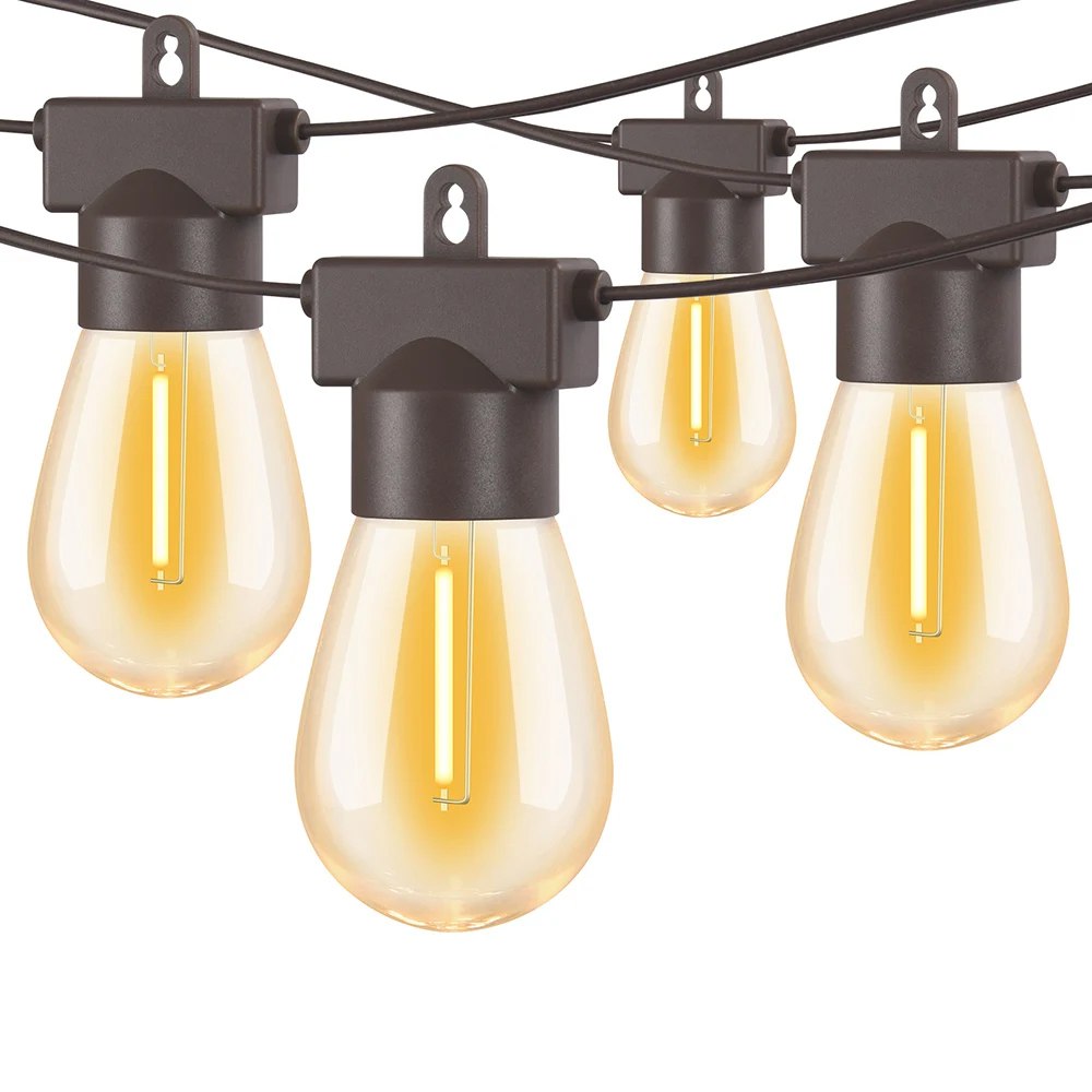 Guirnalda 15 Bombillas 15 metros LED Vintage Jardin Fiestas exterior S0818
