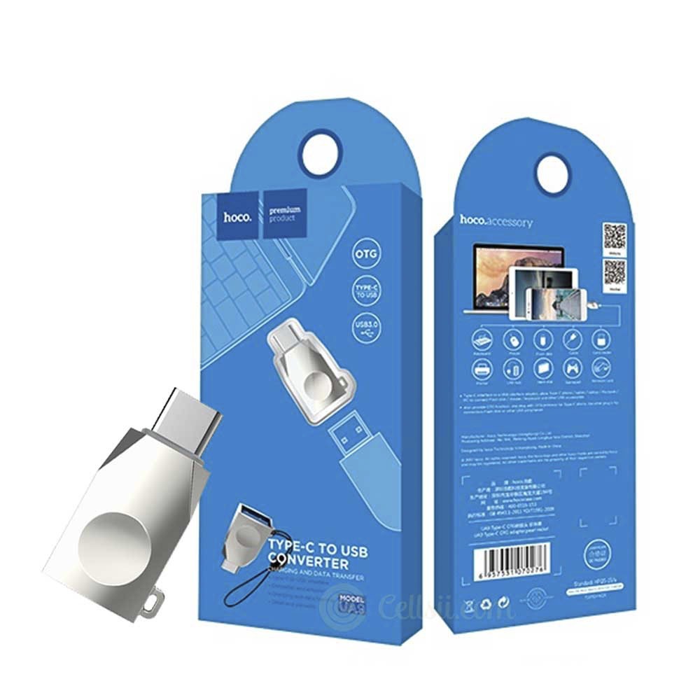 ADAPTADOR OTG USB TIPO C 3.1 MACHO A USB 3.0 HEMBRA HOCO S0829