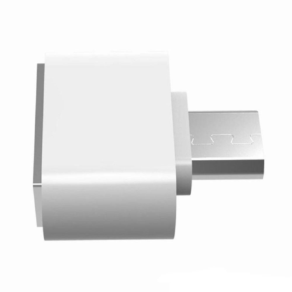 Convertidor Adaptador Otg Micro Usb Macho A Usb 2.0 Hembra - Blanco S0831-1